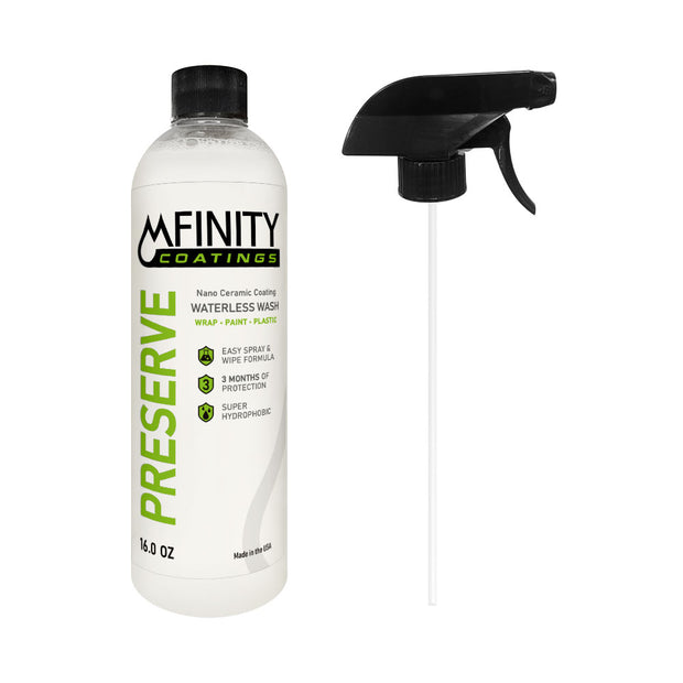 MFinity Preserve Waterless Nano-Ceramic Detail Wash Spray (16oz)